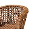 Baxton Studio Mario Modern Bohemian Natural Brown Finished Teak Wood and Rattan 2-Piece Dining Chair Set 232-2PC-13249-ZORO - alternate 8